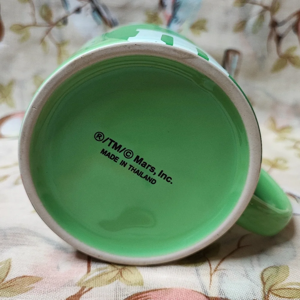 Green M&Ms Oversized Coffee Tea Mug Licensed MARS, NWOT Aphrodisiac Valentine's